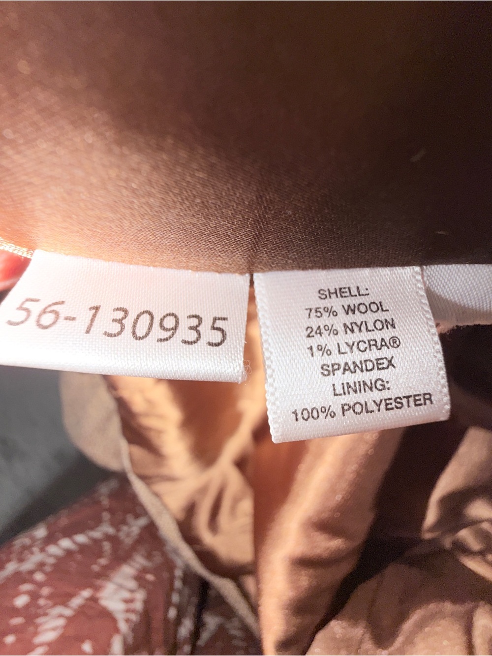 LOFT Women's Tan Tweed 75% Wool Blazer Jacket. Sz 8P - Picture 7 of 7